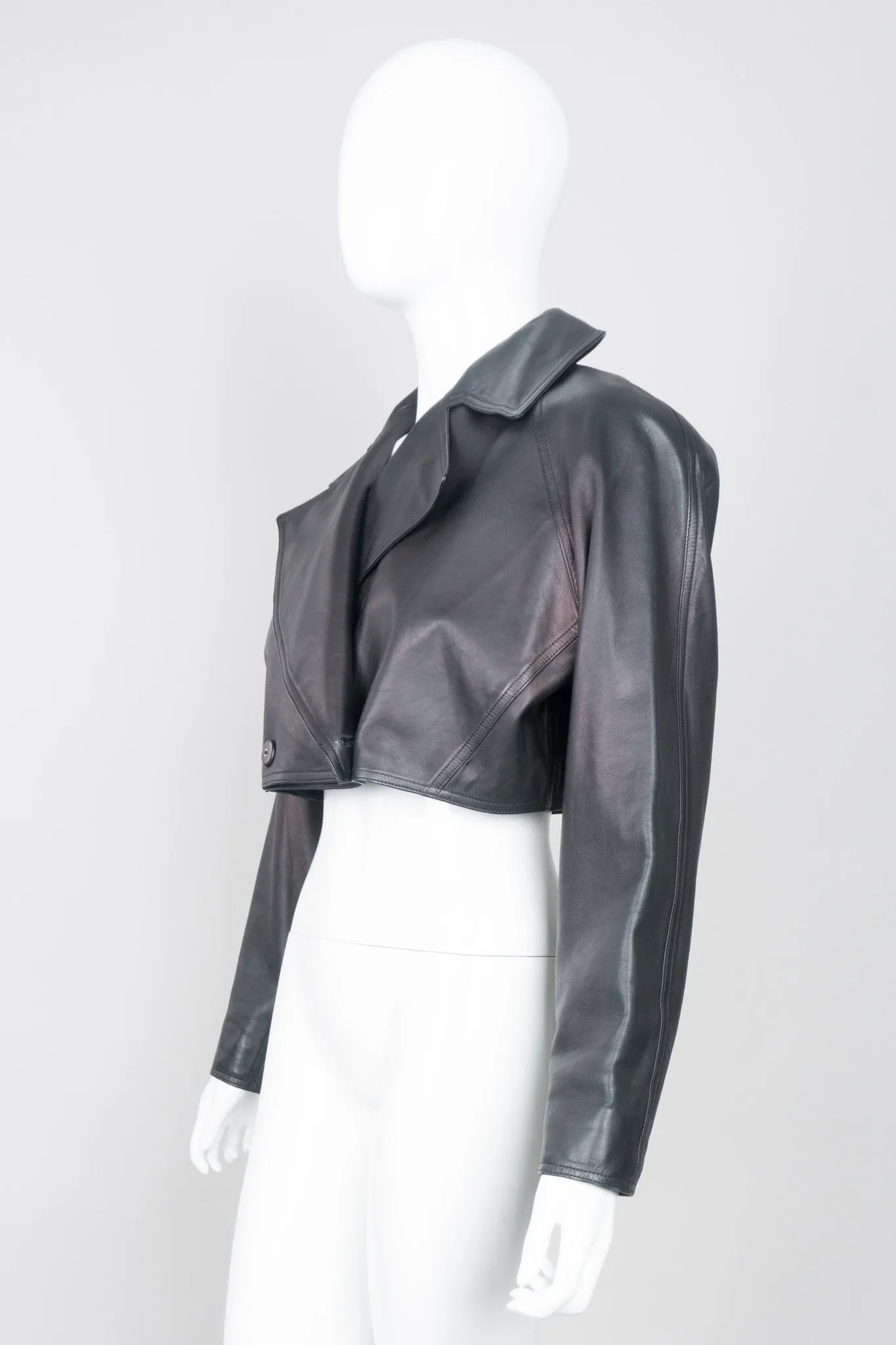 Cropped Biker Jacket