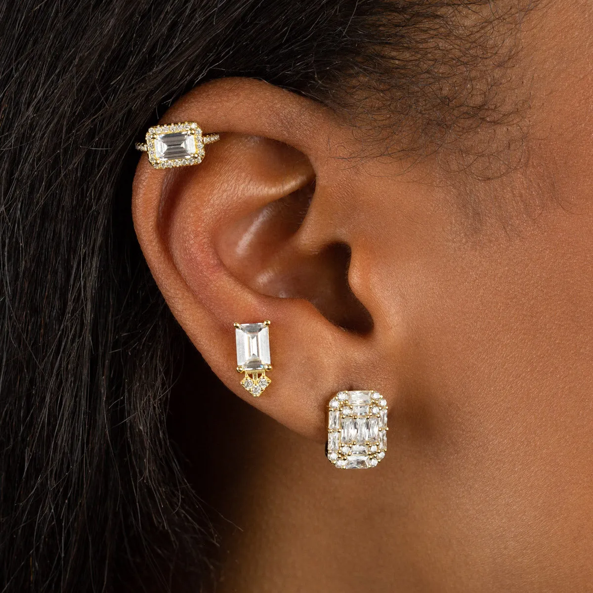 CZ Baguette Ear Cuff