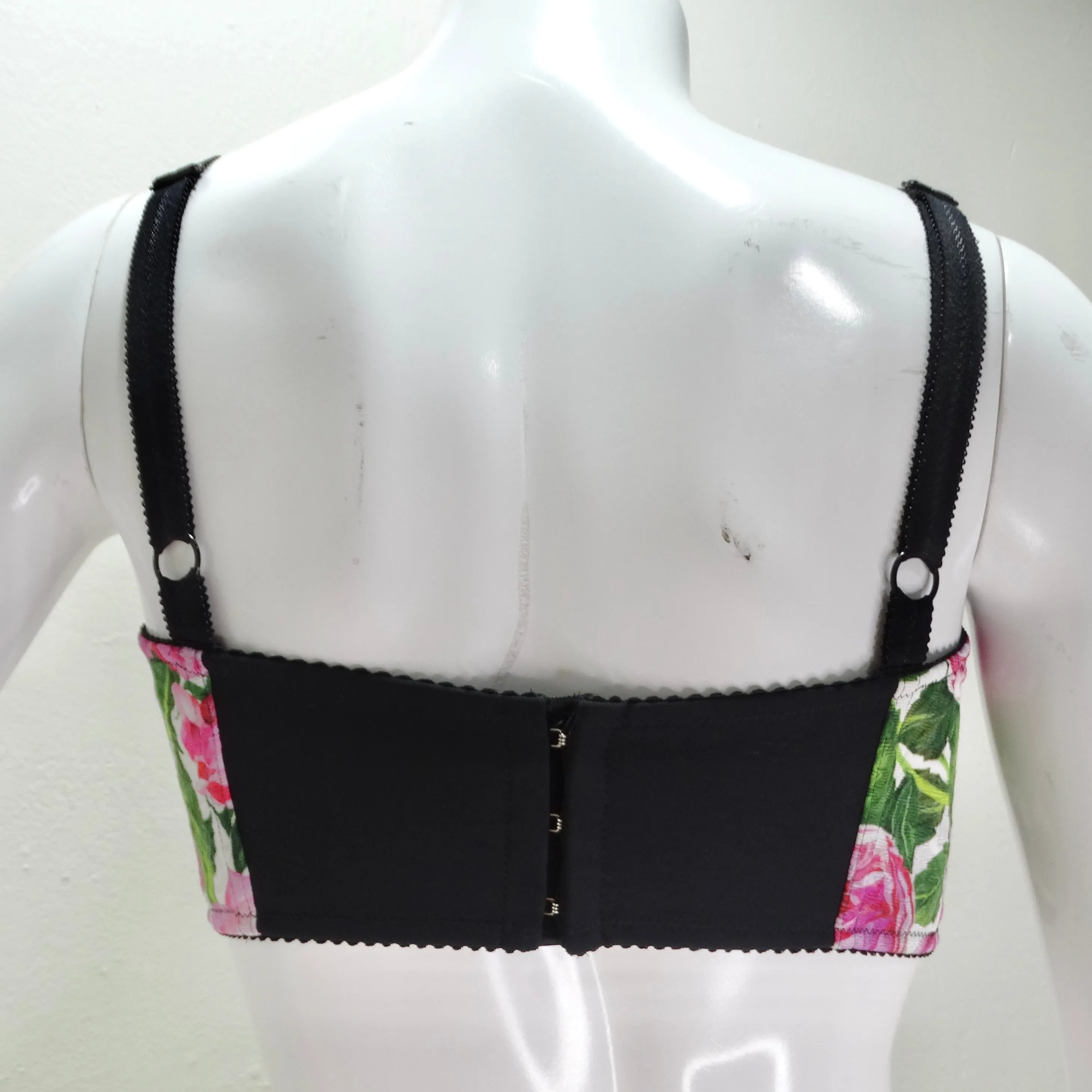 Dolce & Gabbana Patchwork Cropped Bustier