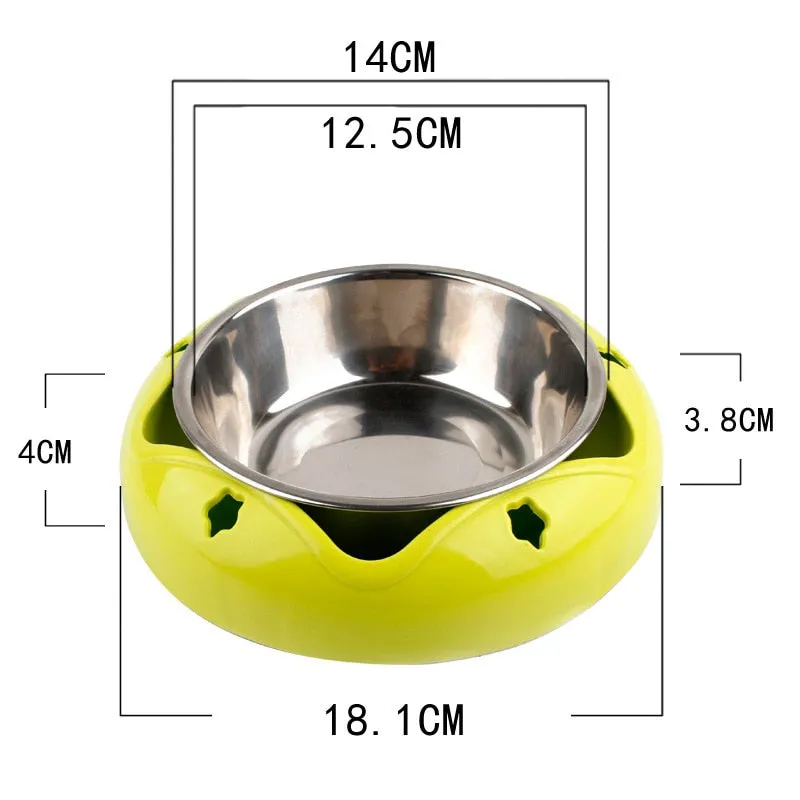 Durable Pet Bowl | Stainless Steel  Drinking Feeding Dual-use Food Feeder