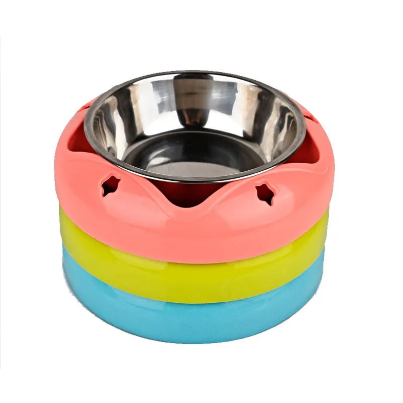 Durable Pet Bowl | Stainless Steel  Drinking Feeding Dual-use Food Feeder