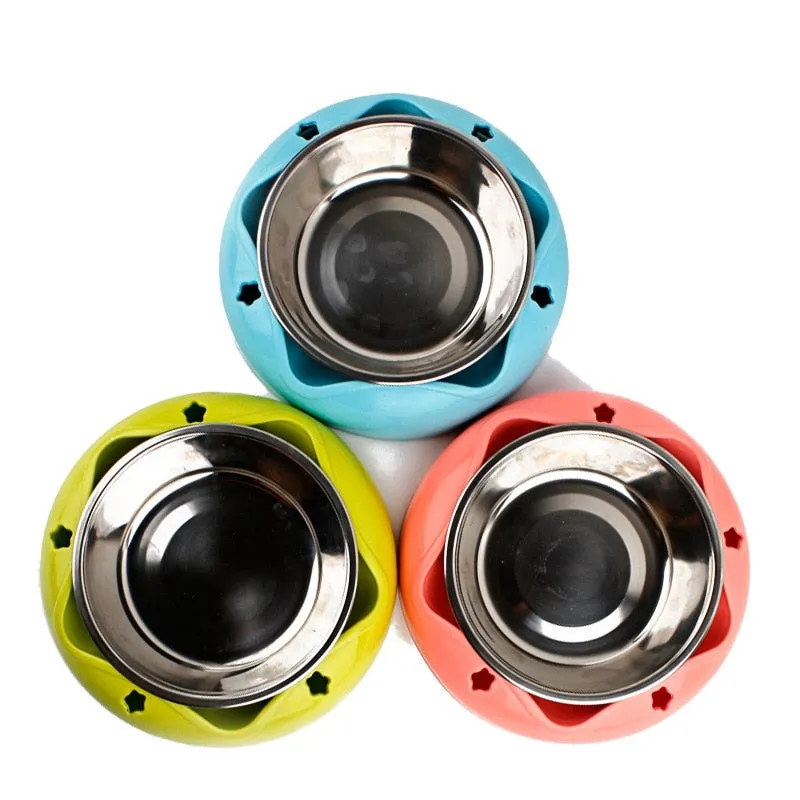 Durable Pet Bowl | Stainless Steel  Drinking Feeding Dual-use Food Feeder