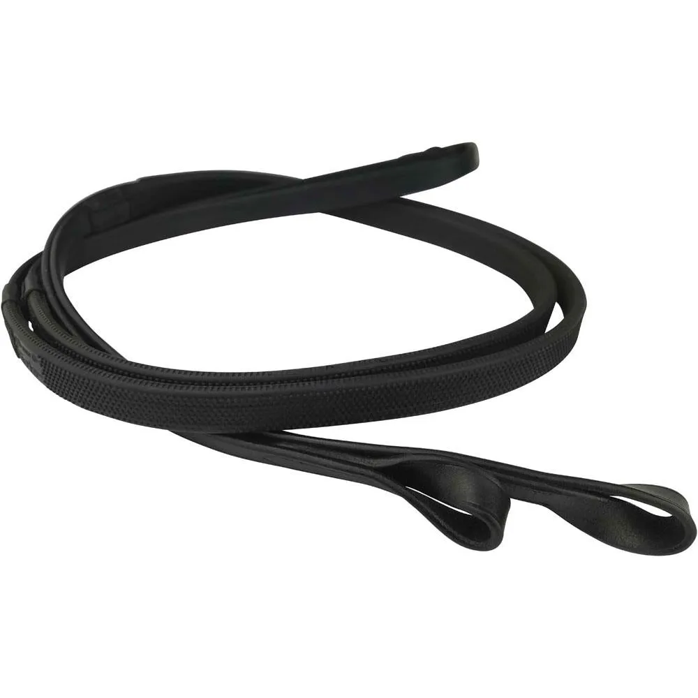 Eco Rider Kriss Dimple Looped Race Reins - Finest Eco Leather Strong & Durable