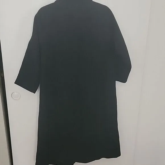 Elegant Black Women's 60s Vintage Coat