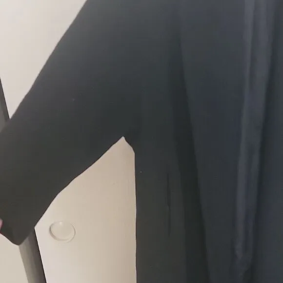 Elegant Black Women's 60s Vintage Coat