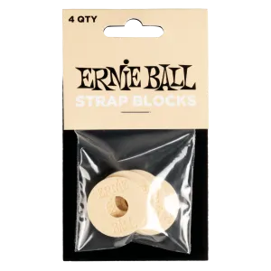 Ernie Ball Strap Blocks 4 Pack - Cream