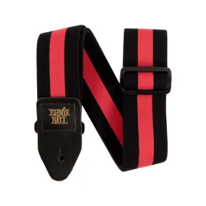Ernie Ball Stretch Comfort Racer Guitar Strap, Red