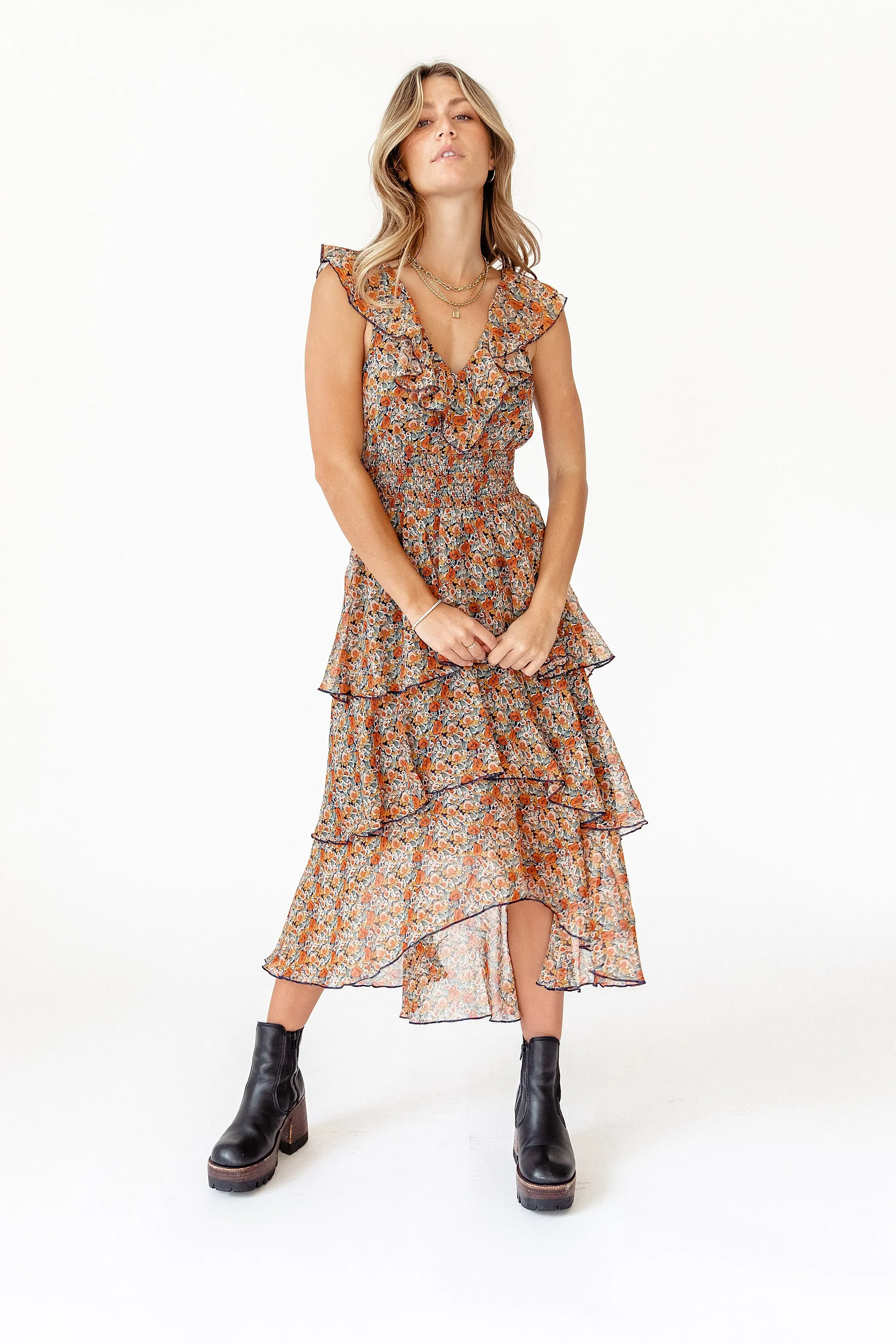 Fleetwood Floral Chiffon Dress