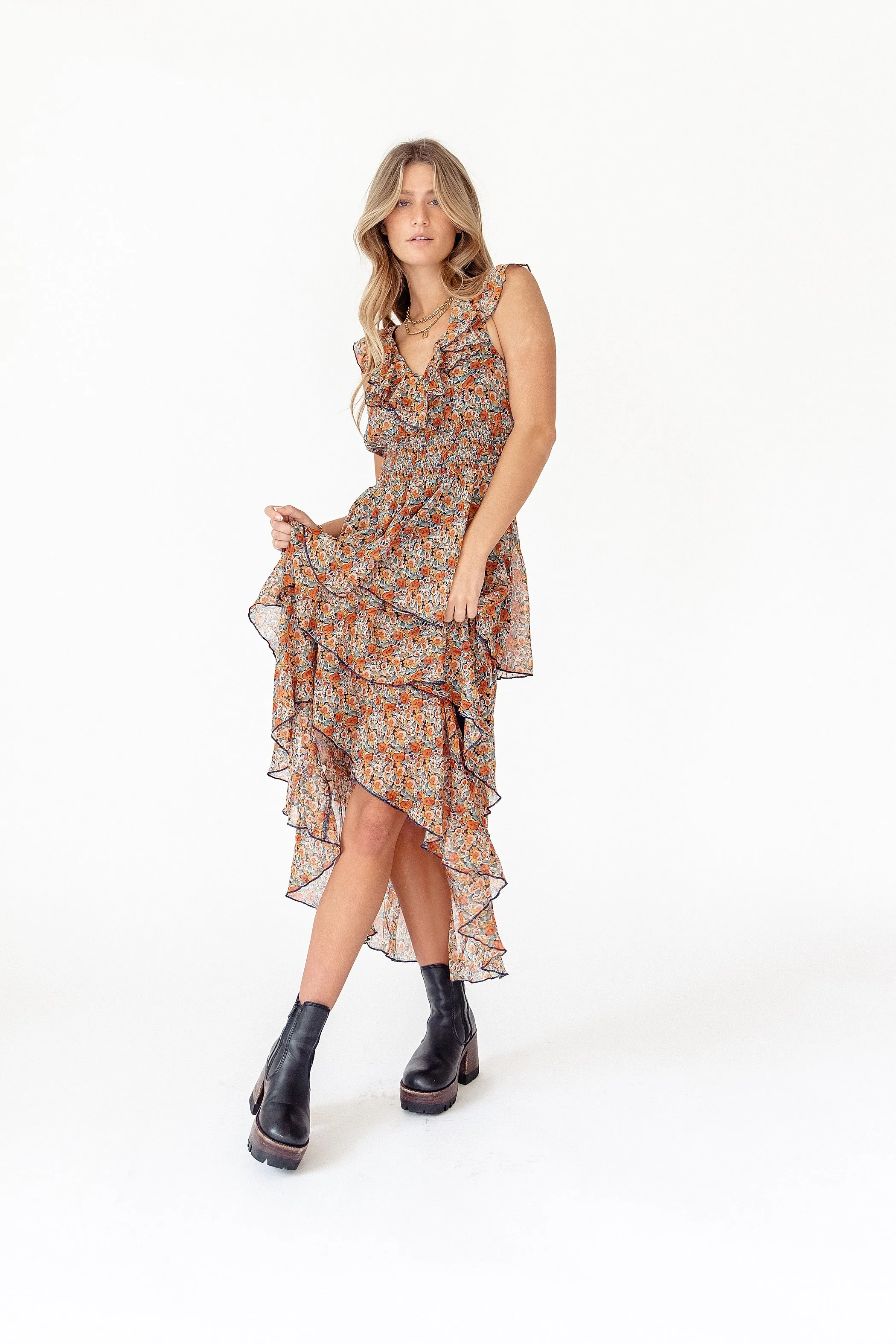 Fleetwood Floral Chiffon Dress
