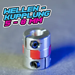 Flexible Wellenkupplung 5mm / 8mm [Rot]