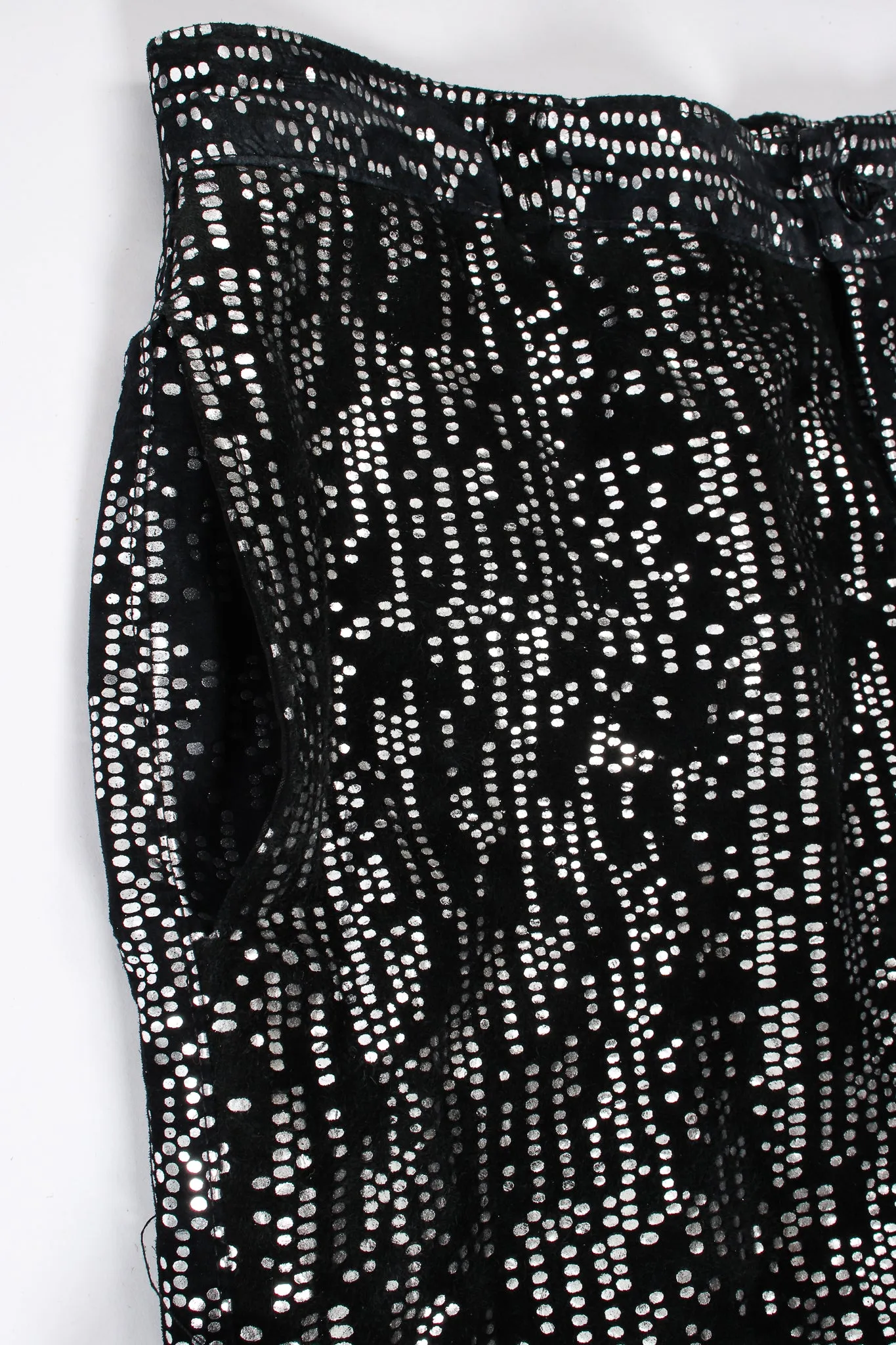 Foiled Suede Bomber Jacket & Pant Set