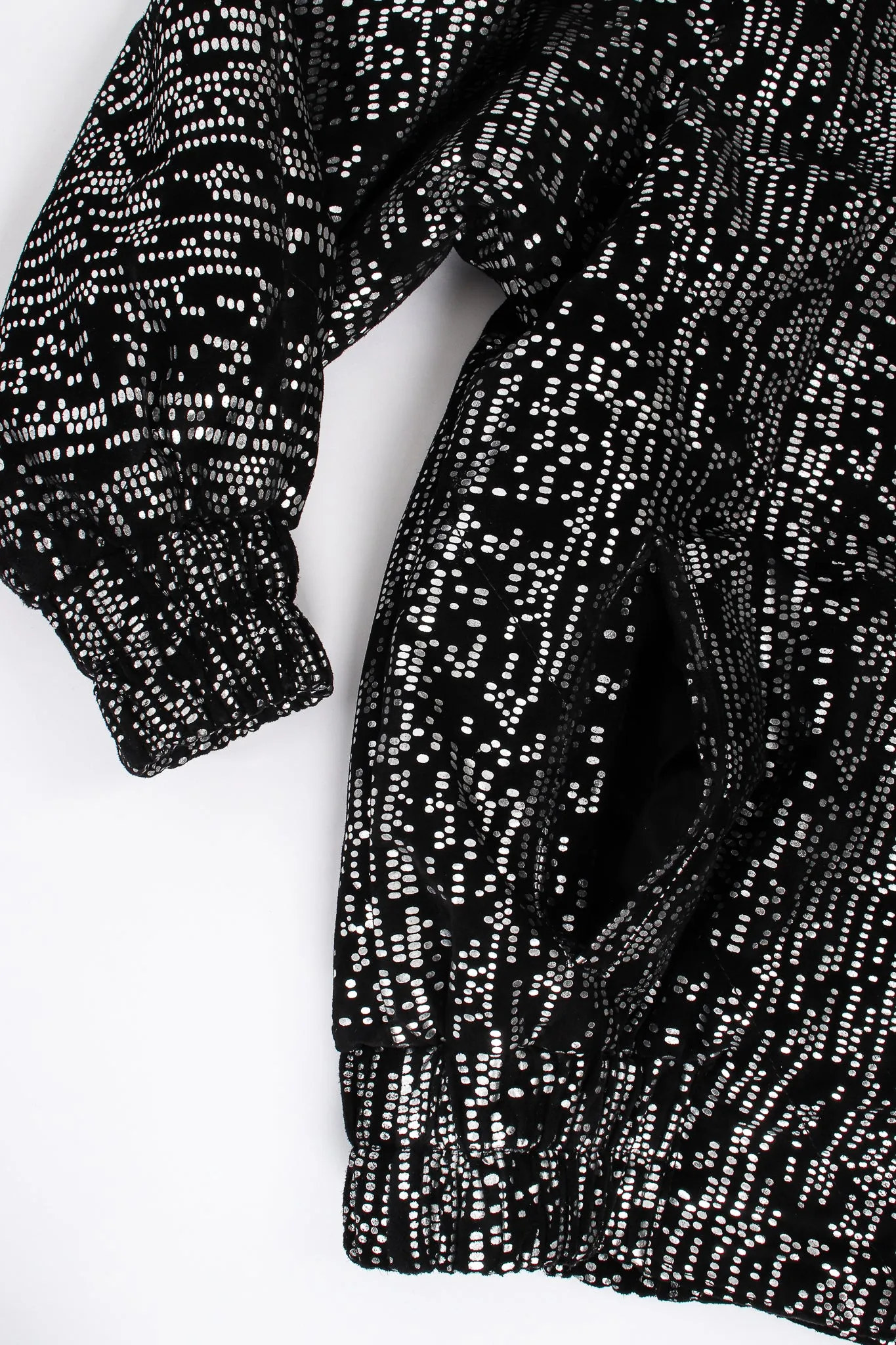 Foiled Suede Bomber Jacket & Pant Set