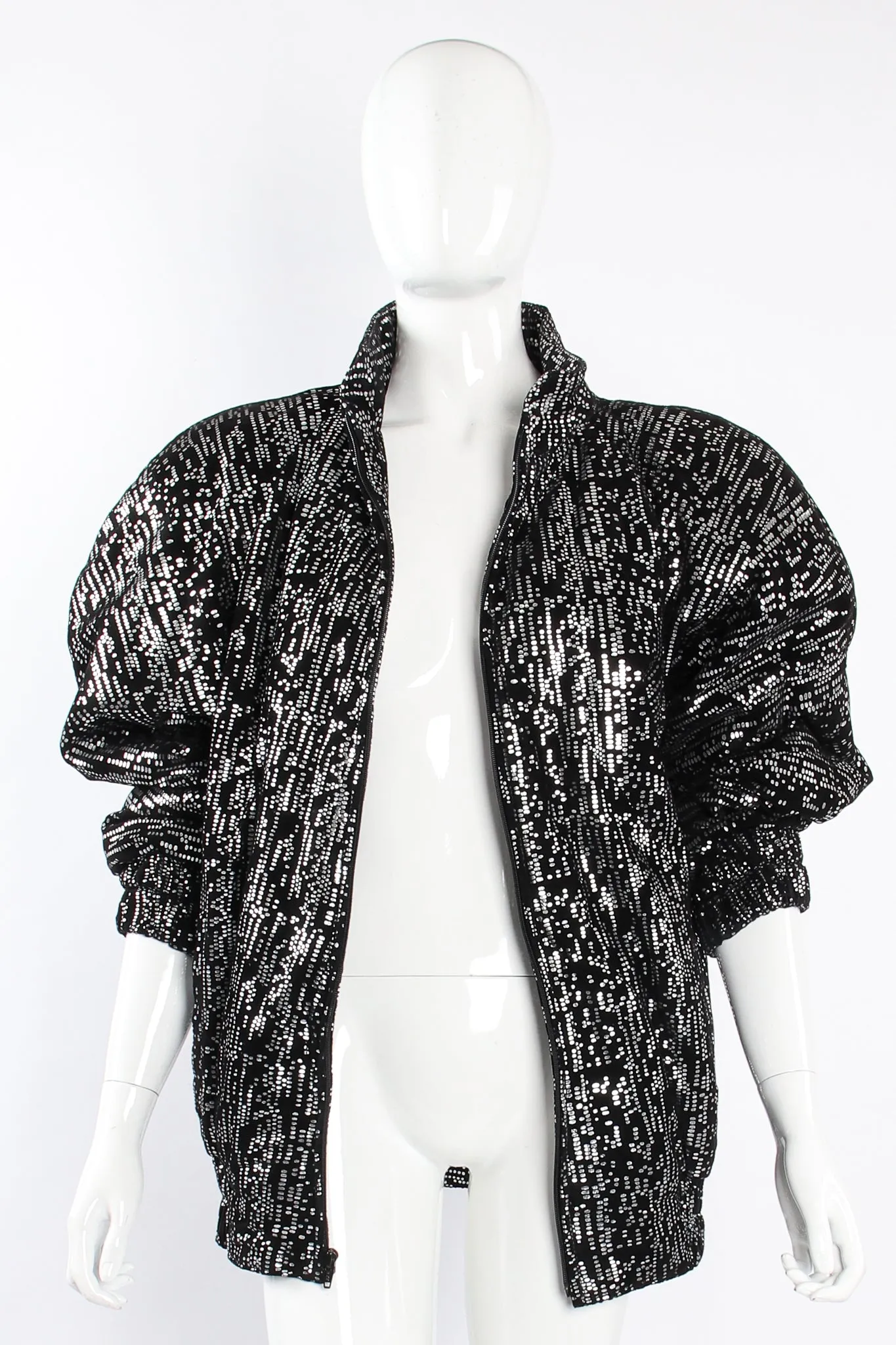 Foiled Suede Bomber Jacket & Pant Set