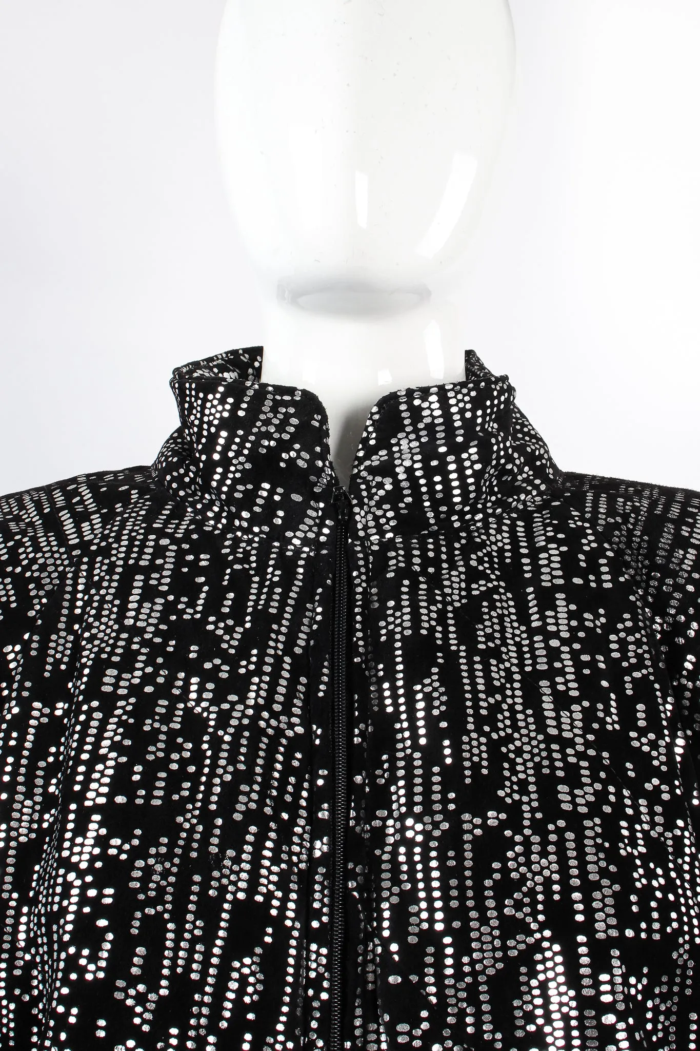 Foiled Suede Bomber Jacket & Pant Set