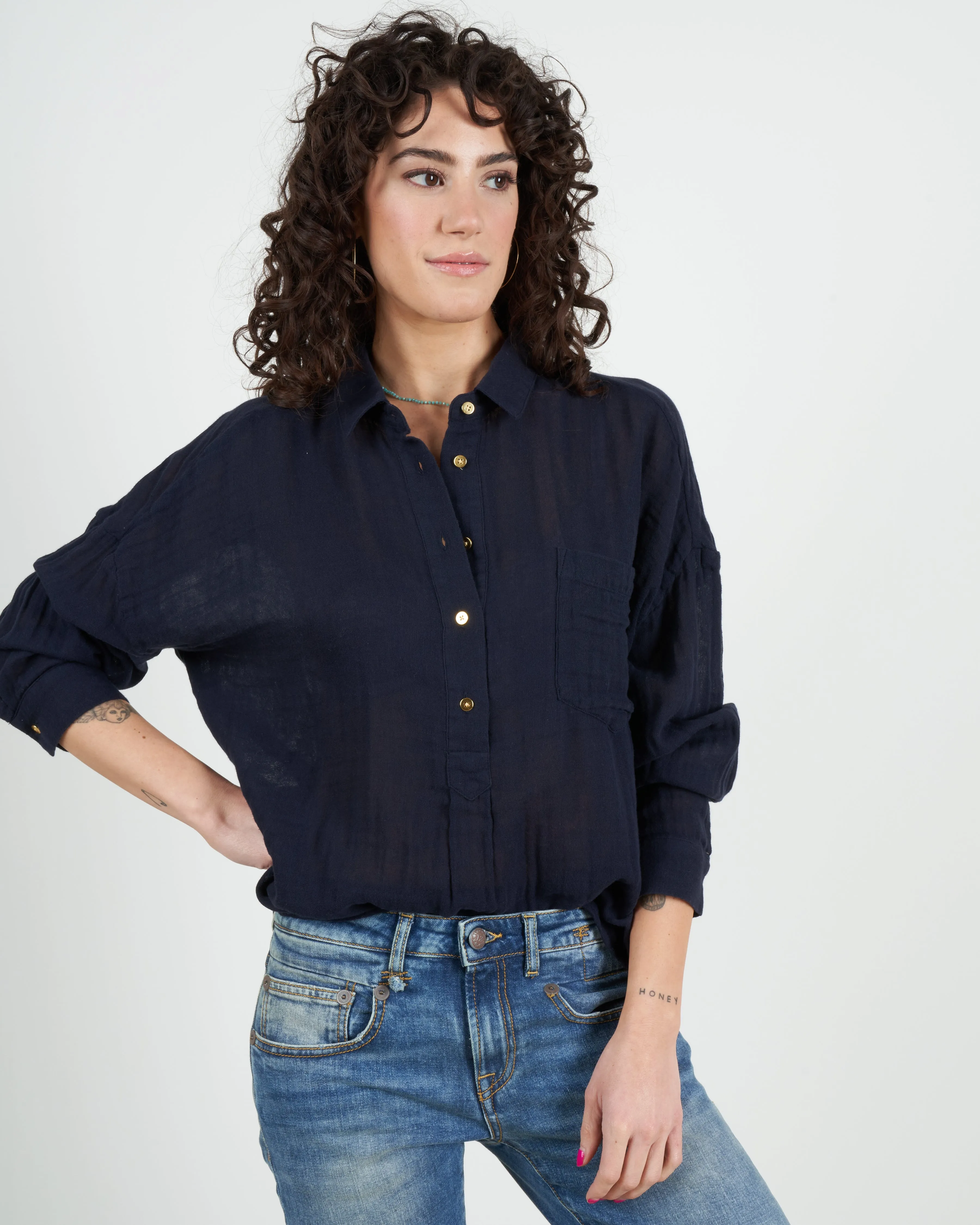 fonda shirt - navy