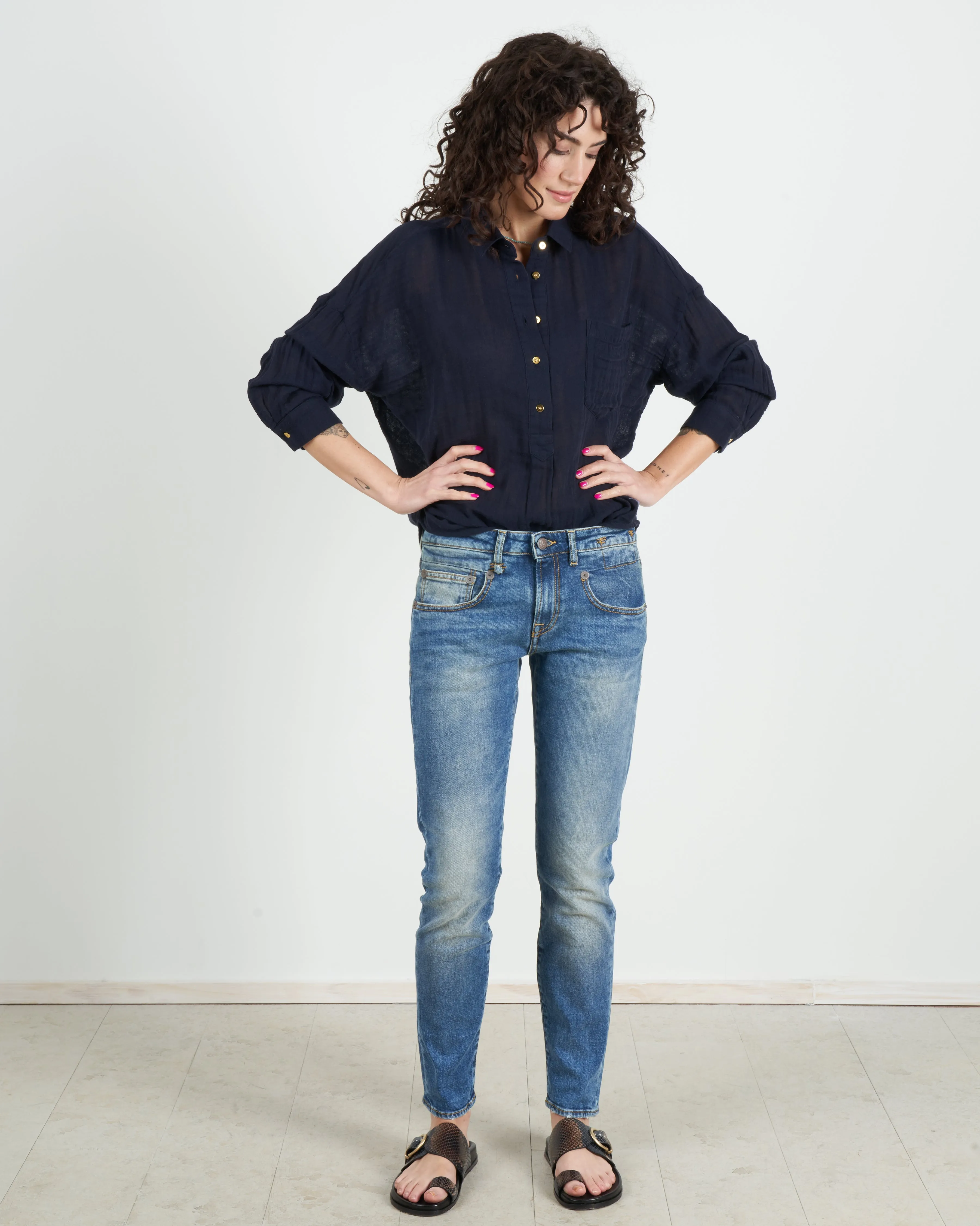 fonda shirt - navy