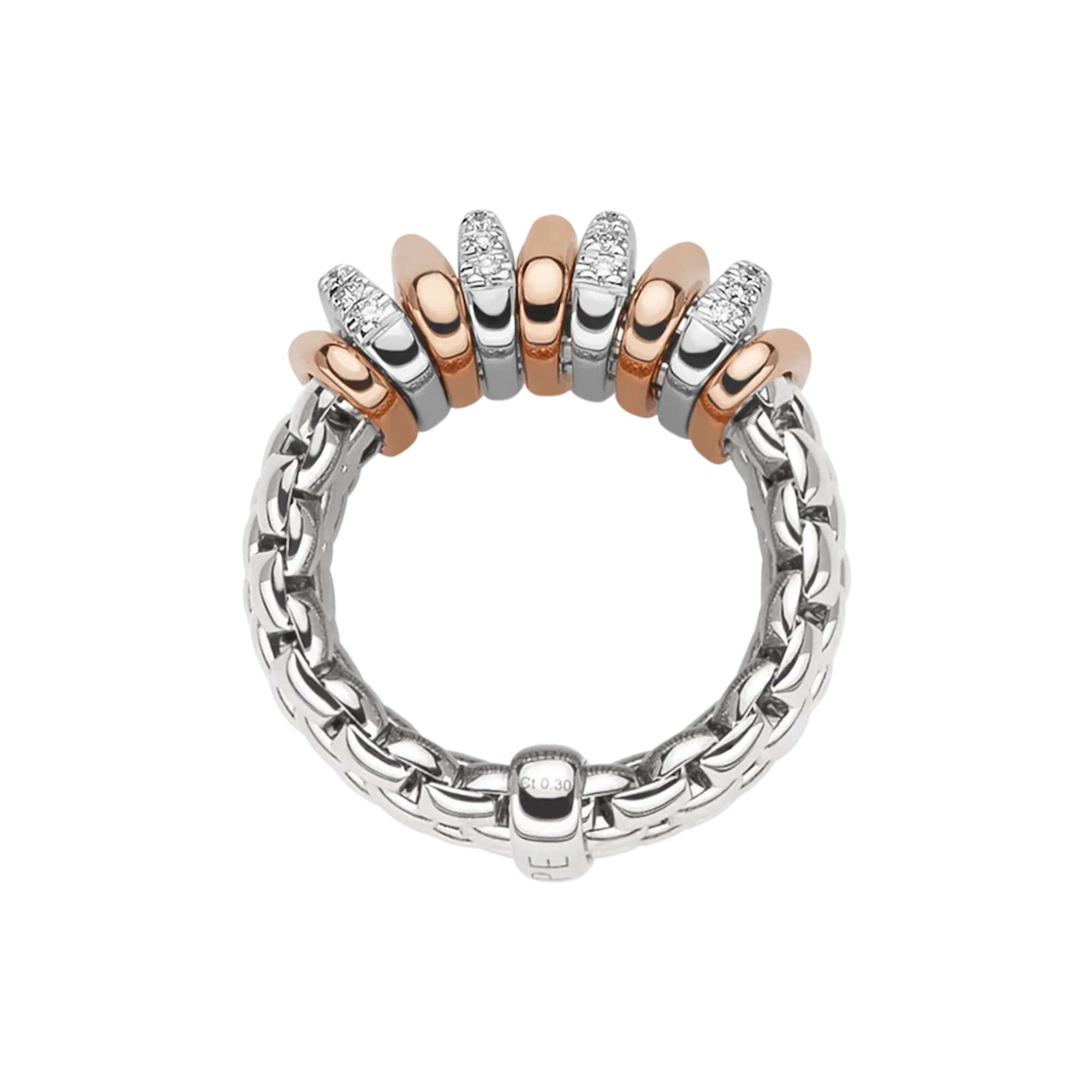 Fope Panorama Flex'it ring with diamonds
