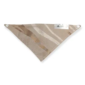 Foulard chic pour chat et petit chien - Zébré doré