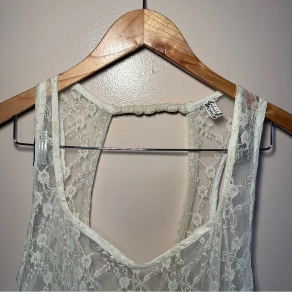 Free People Necessary Layer Mini Slip Cream Size Large