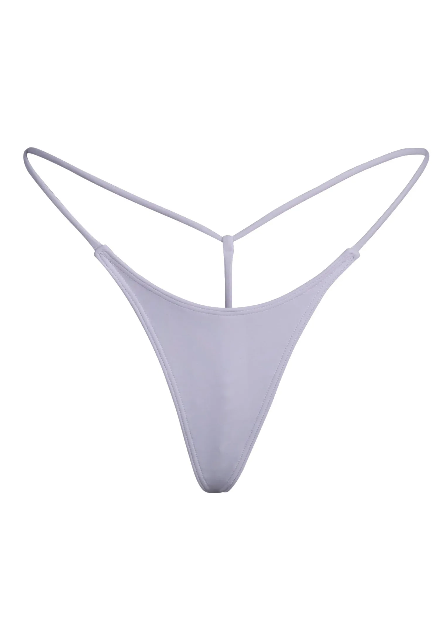 G MONEY THONG Bikini Bottom - Sunblock White
