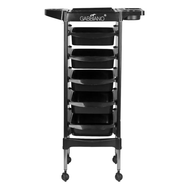 Gabbiano hairdressing trolley fx11-5 black