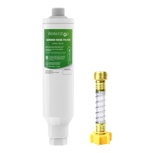 Garden Hose Filter with Flexible Hose Protector