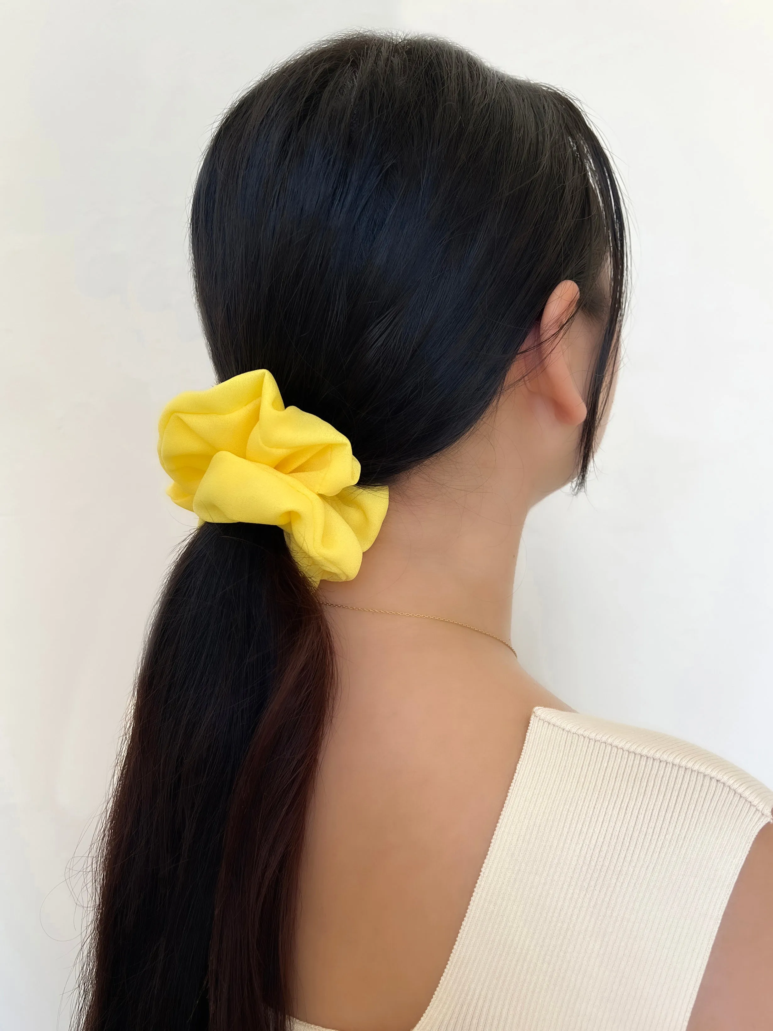 Georgette Green Scrunchie