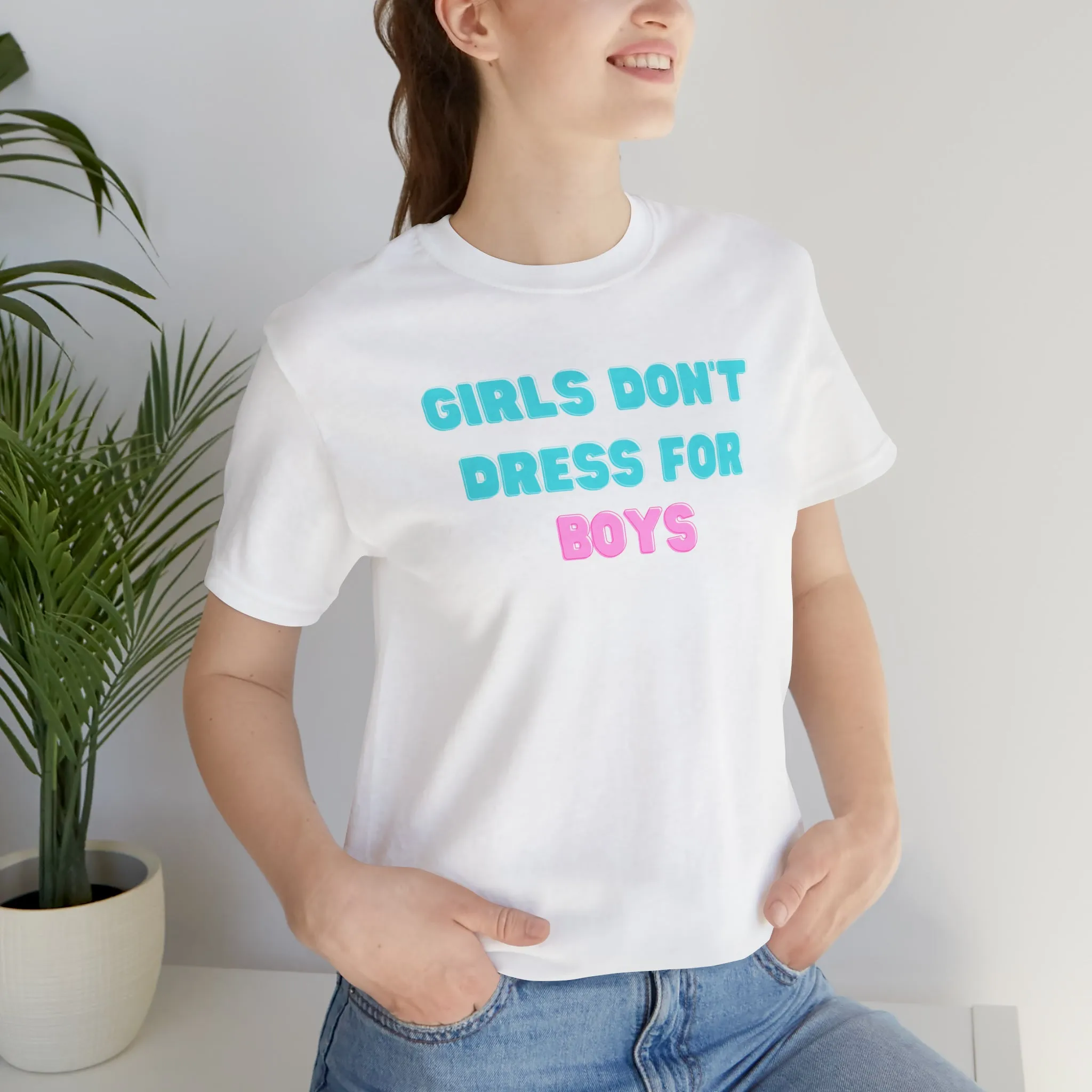 Girls Don't Unisex Crew Neck T-Shirt (S-3XL)