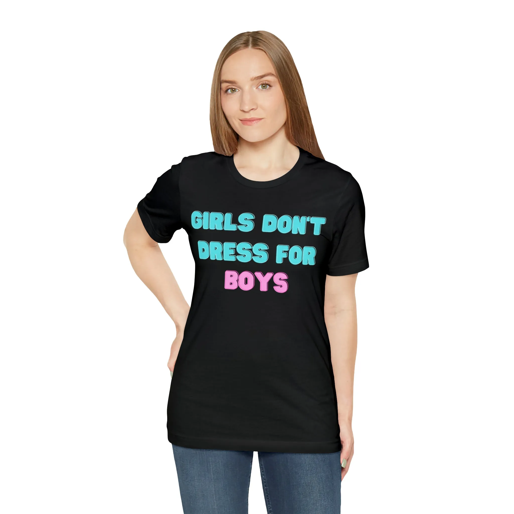 Girls Don't Unisex Crew Neck T-Shirt (S-3XL)