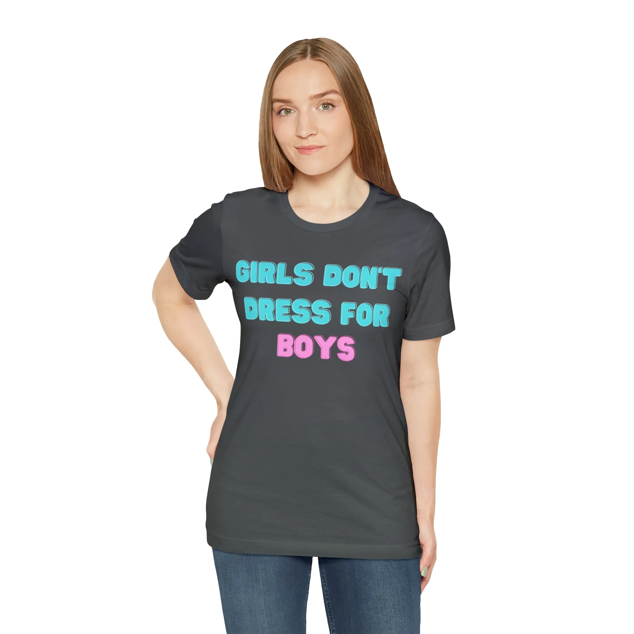 Girls Don't Unisex Crew Neck T-Shirt (S-3XL)