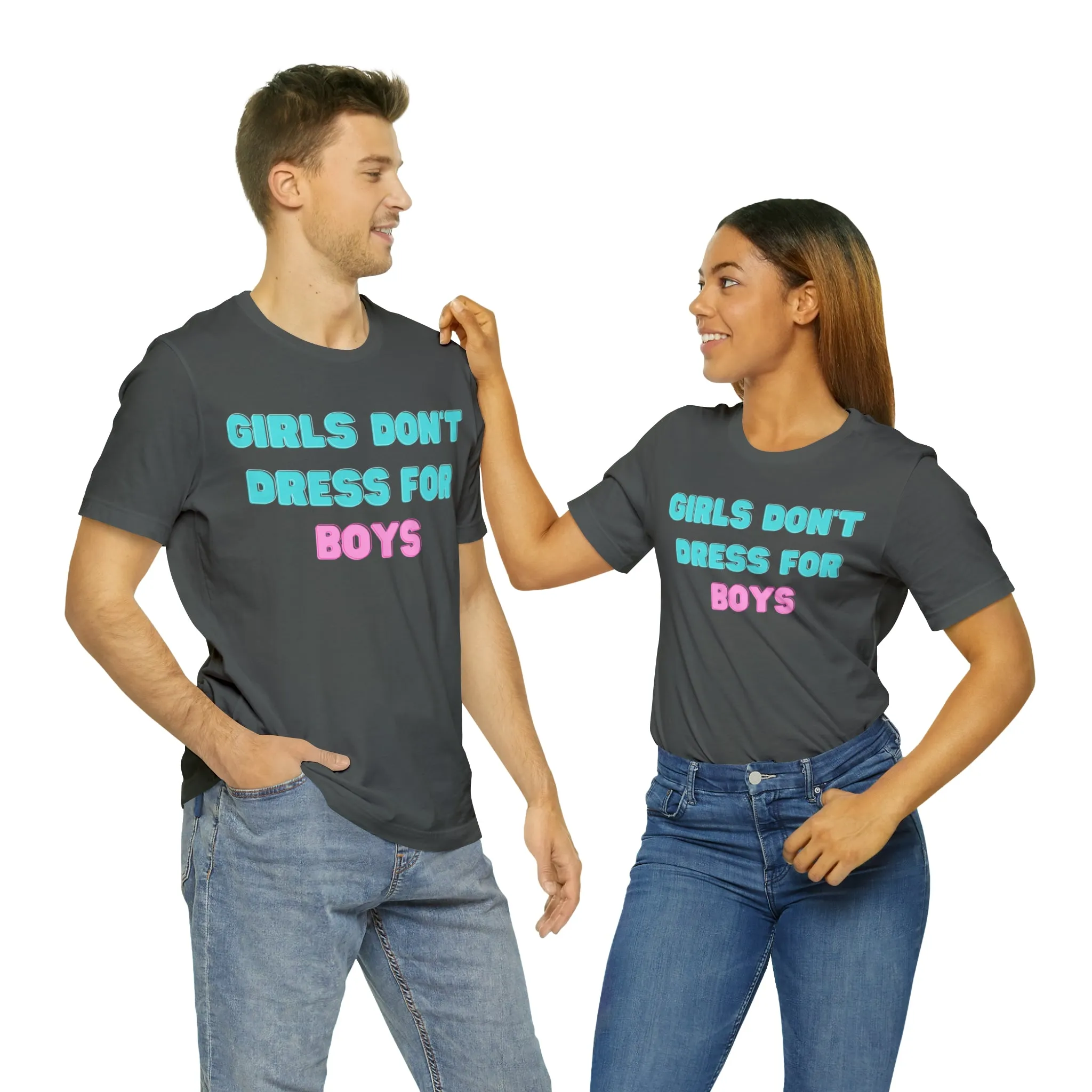Girls Don't Unisex Crew Neck T-Shirt (S-3XL)