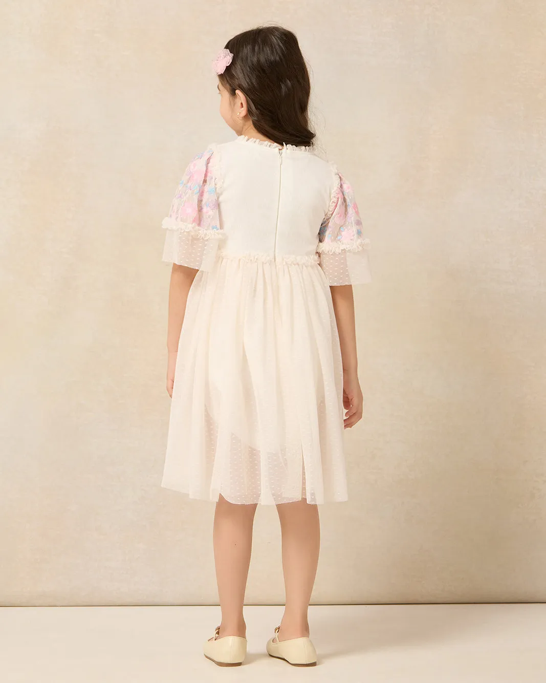 Girls Pink Embellished Dress