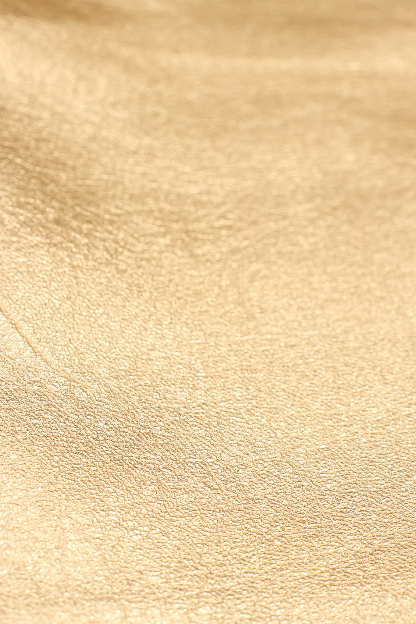 Gold Leather Lamé Skirt