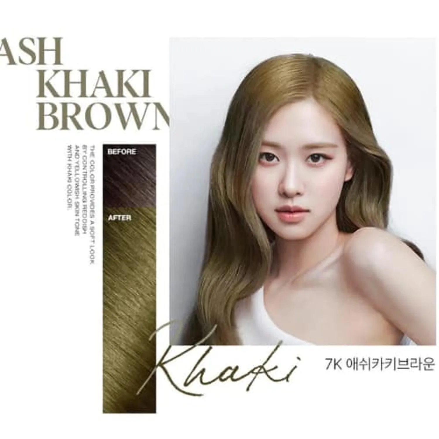 Hello Bubble Hair Colour -#7K Ash Khaki Brown 30g