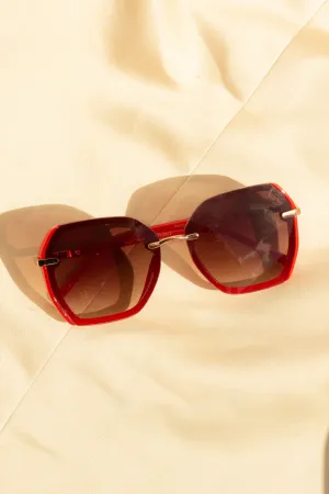Hexagonal Front Lens Sunglasses