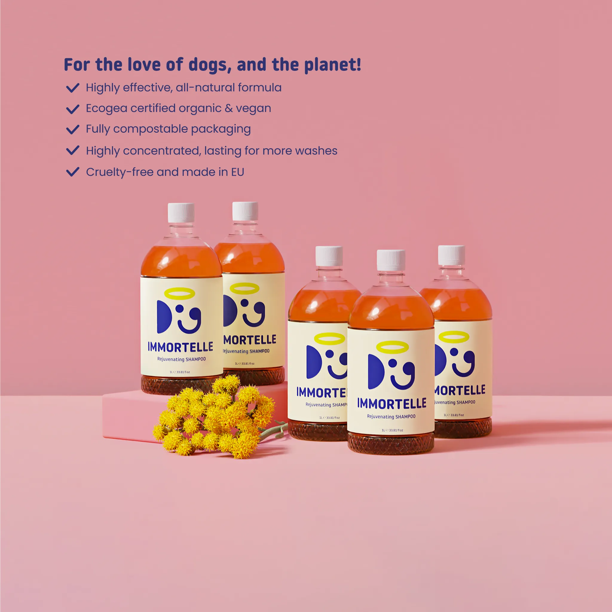 IMMORTELLE SHAMPOO | Groomers set 5L/1.32 Gal