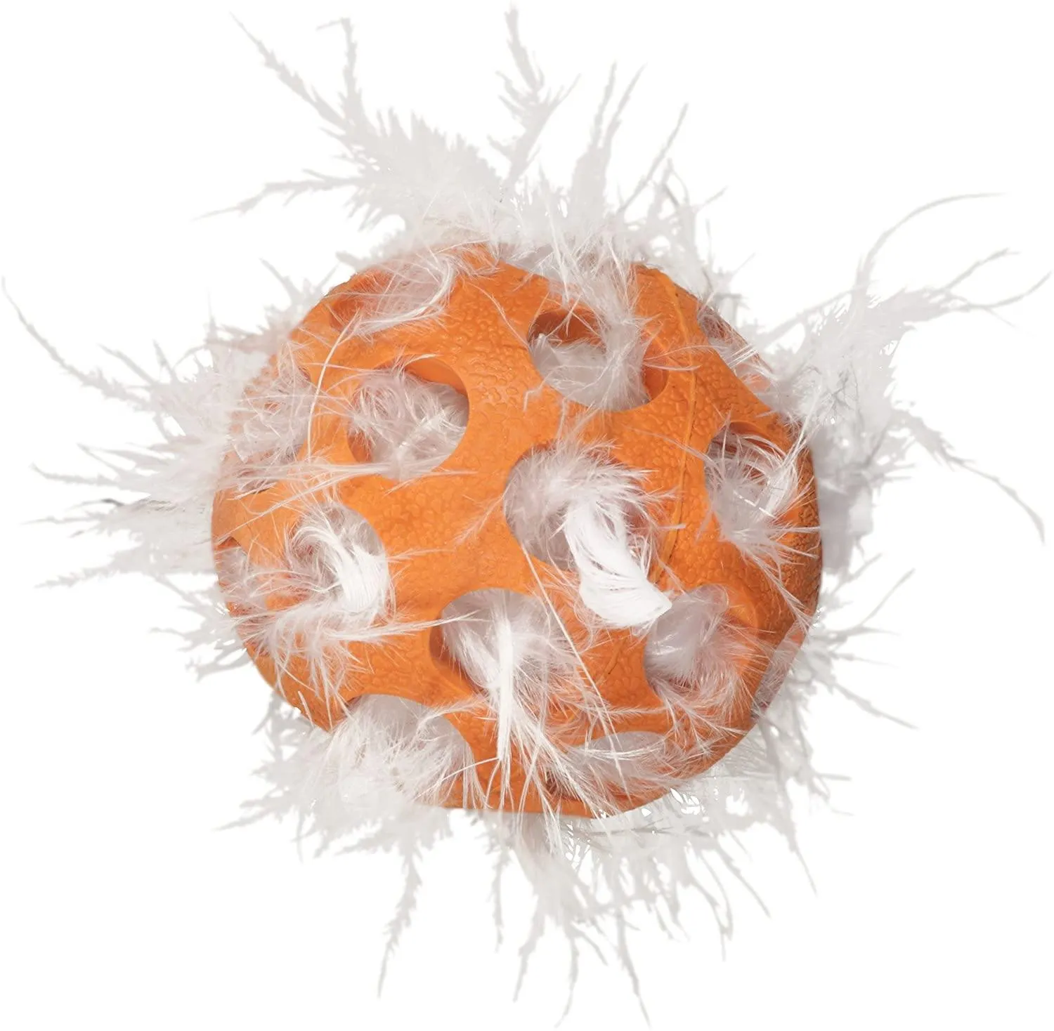 JW Pet Cataction Feather Ball Cat Toy