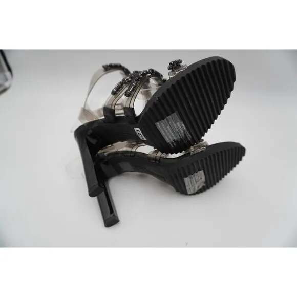 Karl Lagerfeld Paris Bristol Embellished slingback Caged Heels Size 8.5M