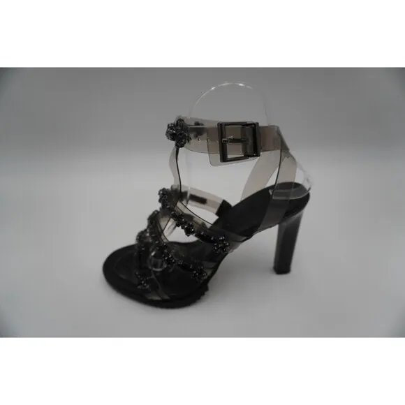 Karl Lagerfeld Paris Bristol Embellished slingback Caged Heels Size 8.5M