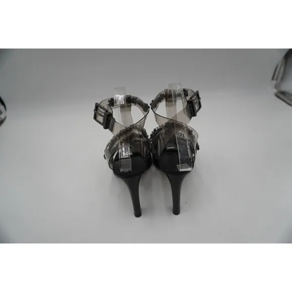 Karl Lagerfeld Paris Bristol Embellished slingback Caged Heels Size 8.5M