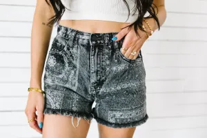 Karma Printed Shorts by Kancan // Black Wash