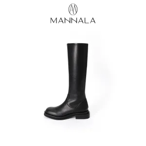 Knee-High Leather Boots