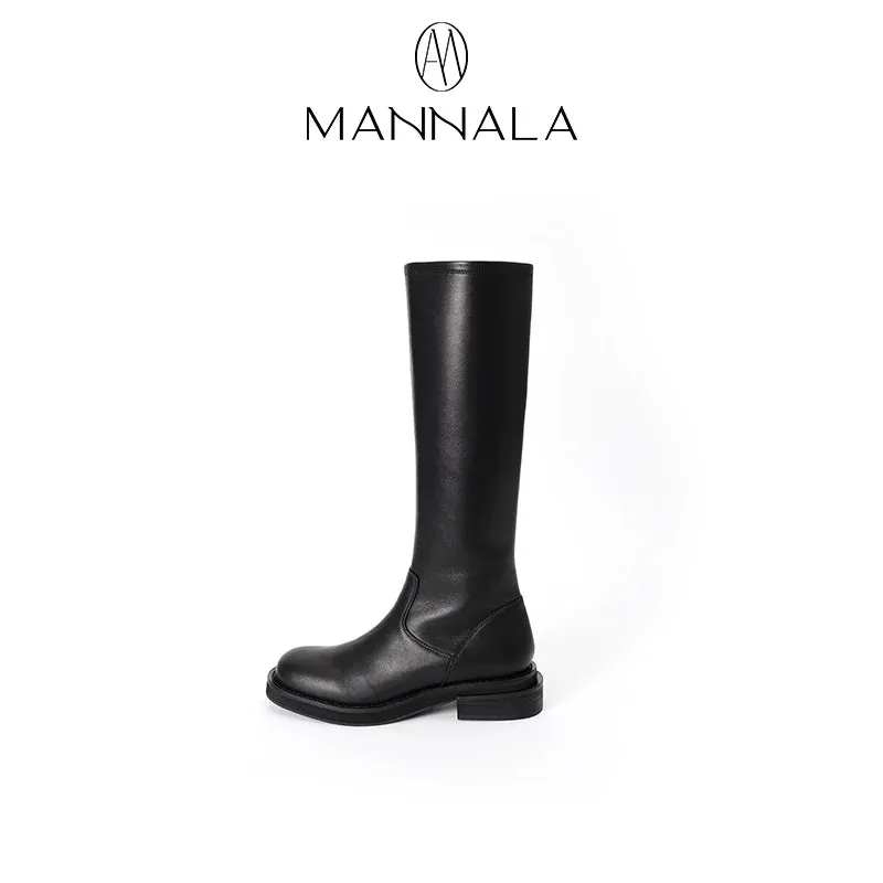 Knee-High Leather Boots