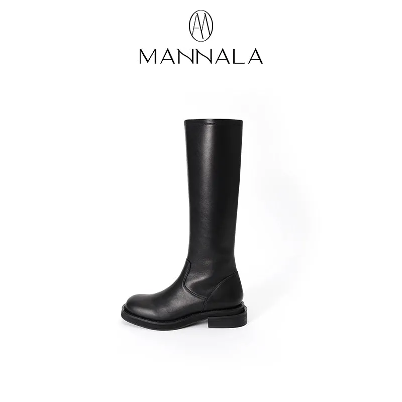 Knee-High Leather Boots