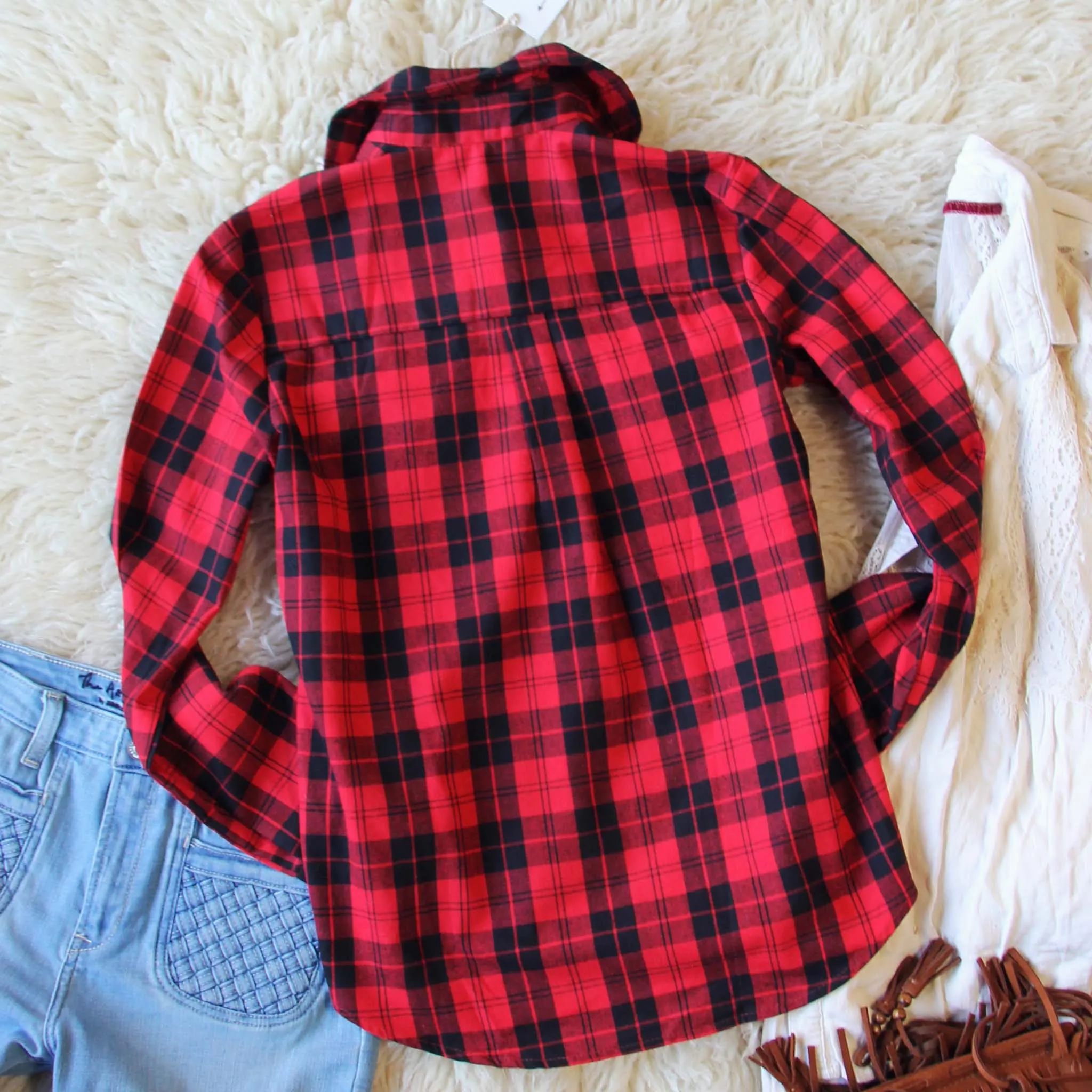 Lakestream Cozy Plaid Top
