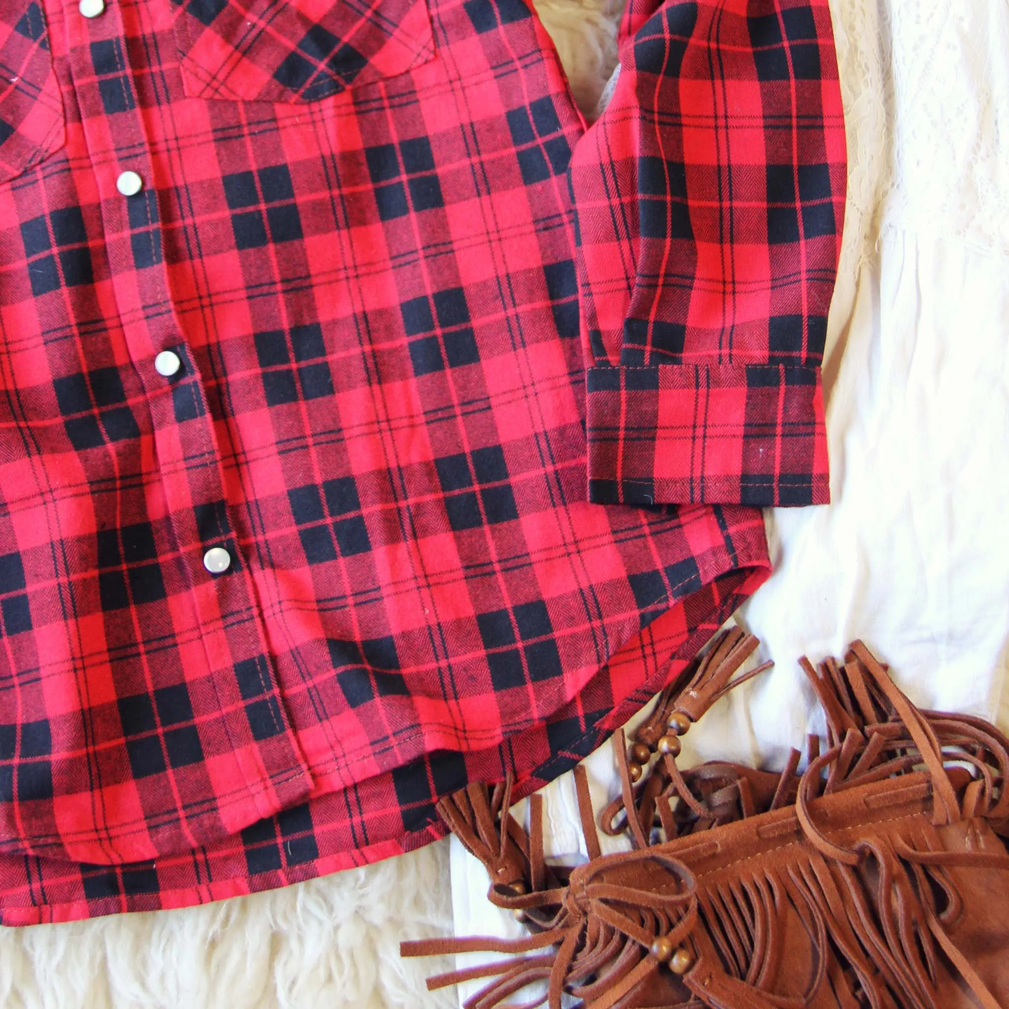 Lakestream Cozy Plaid Top