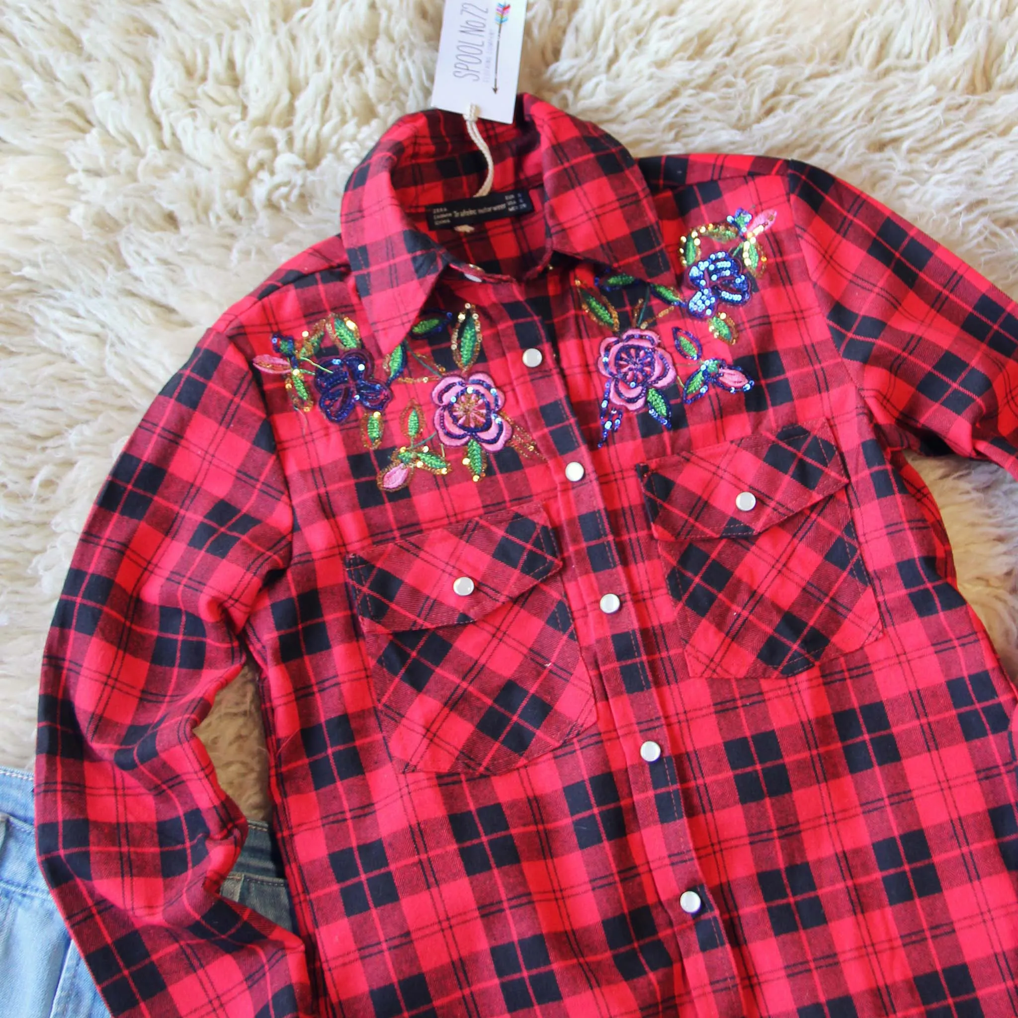 Lakestream Cozy Plaid Top