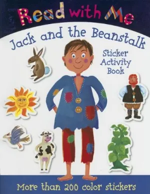 Large Format Read with Me Jack and the Beanstalk: Sticker Activity Book (Read with Me (Make Believe Ideas)) Durable Soft Cover