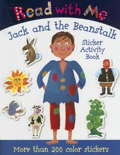 Large Format Read with Me Jack and the Beanstalk: Sticker Activity Book (Read with Me (Make Believe Ideas)) Durable Soft Cover