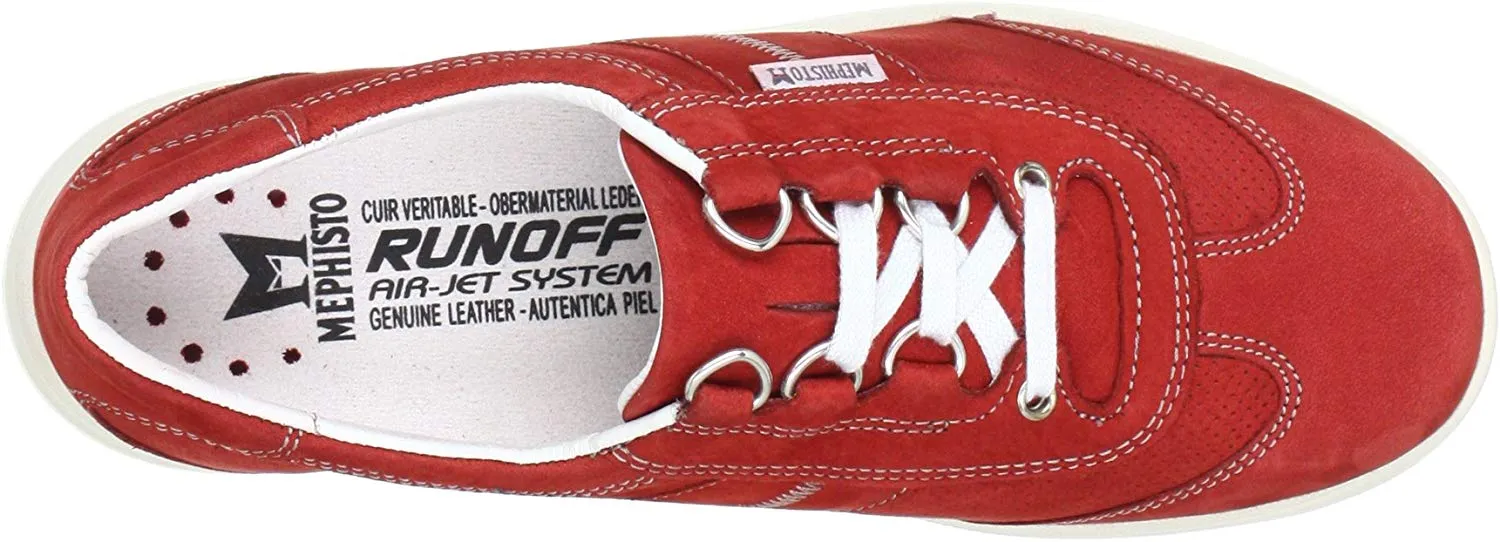 'LASER PERF' women's walking sneaker - Red